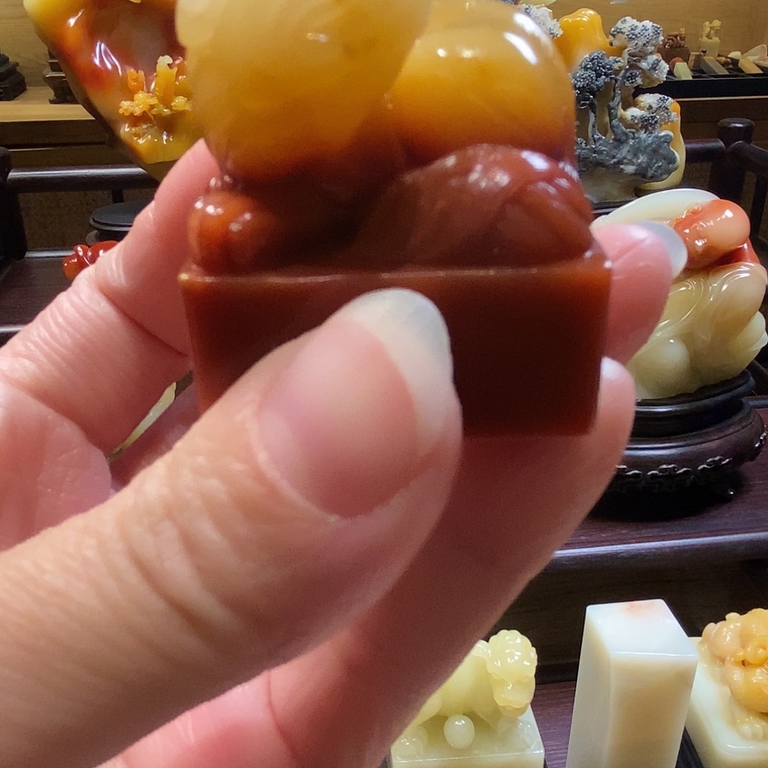 寿山石印石山秀园古兽章