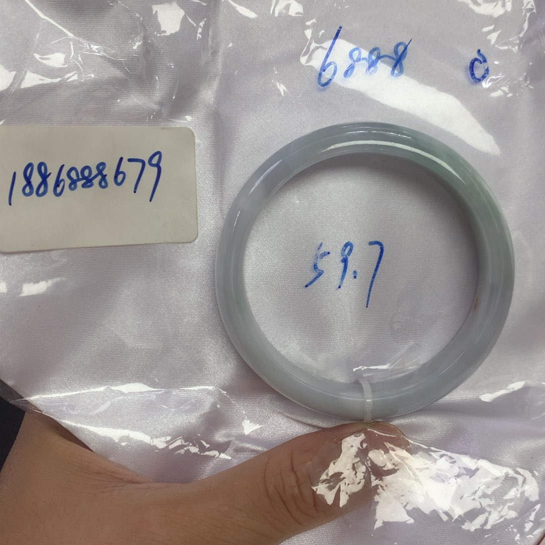 翡翠未镶嵌手镯59.7