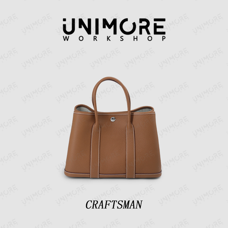 造物至定制【30花园】进口原厂皮 原钢五金 全手蜡线手提包