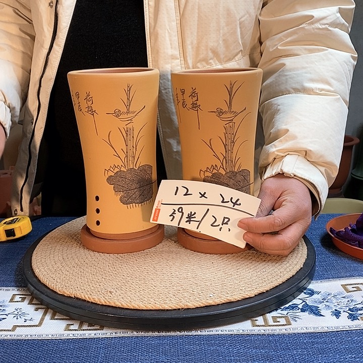 紫砂花盆紫砂花盆