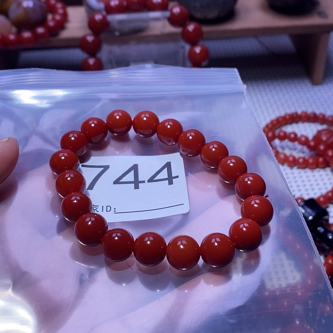 阿***洋南红玛瑙未镶嵌手串卡10