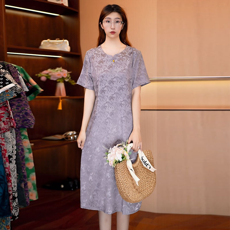 【香芋紫】新款显白遮肉连衣裙B