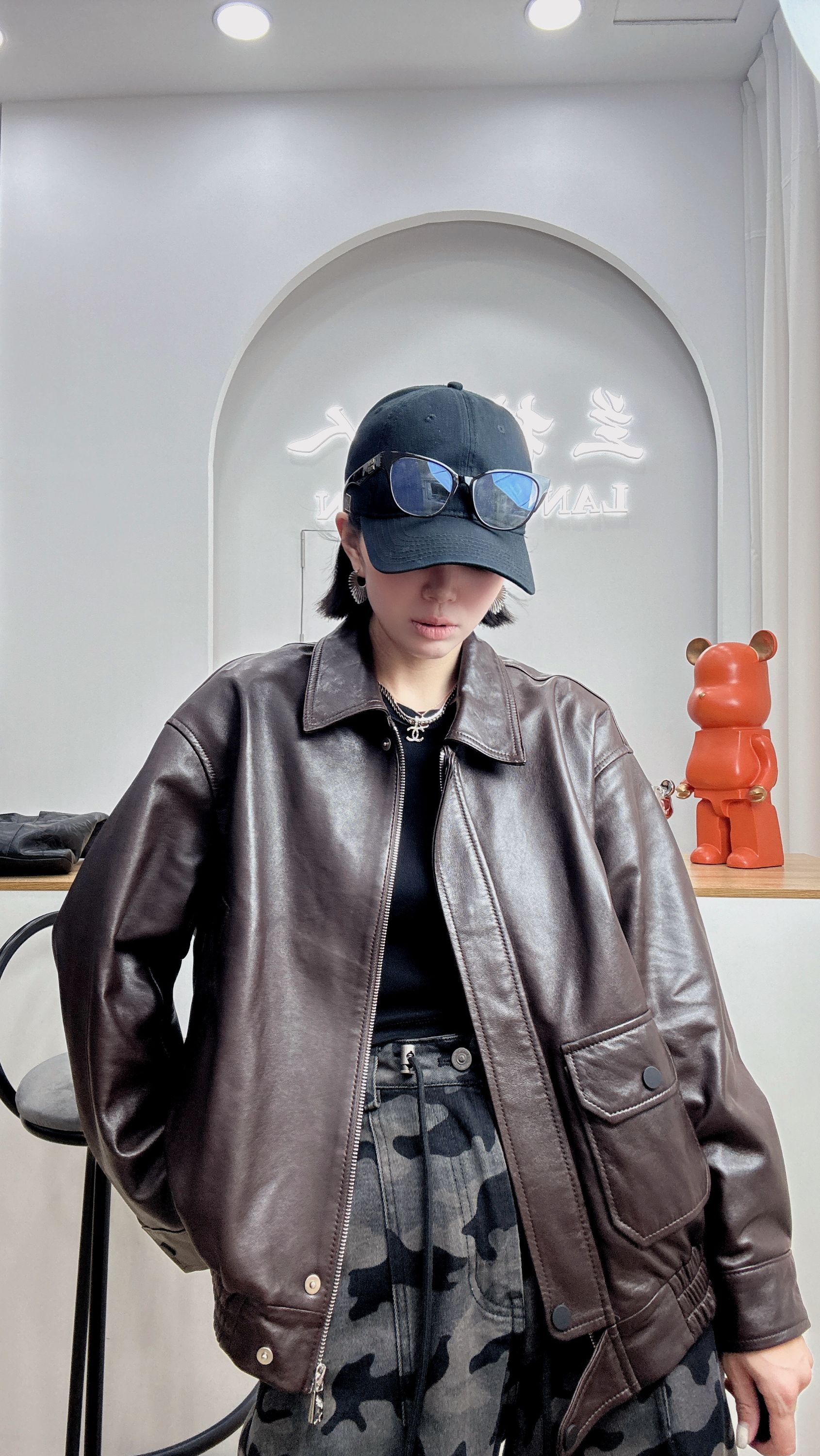 真皮高级油蜡女士外套休闲皮衣外套女款爆款皮夹克洋气新款13797