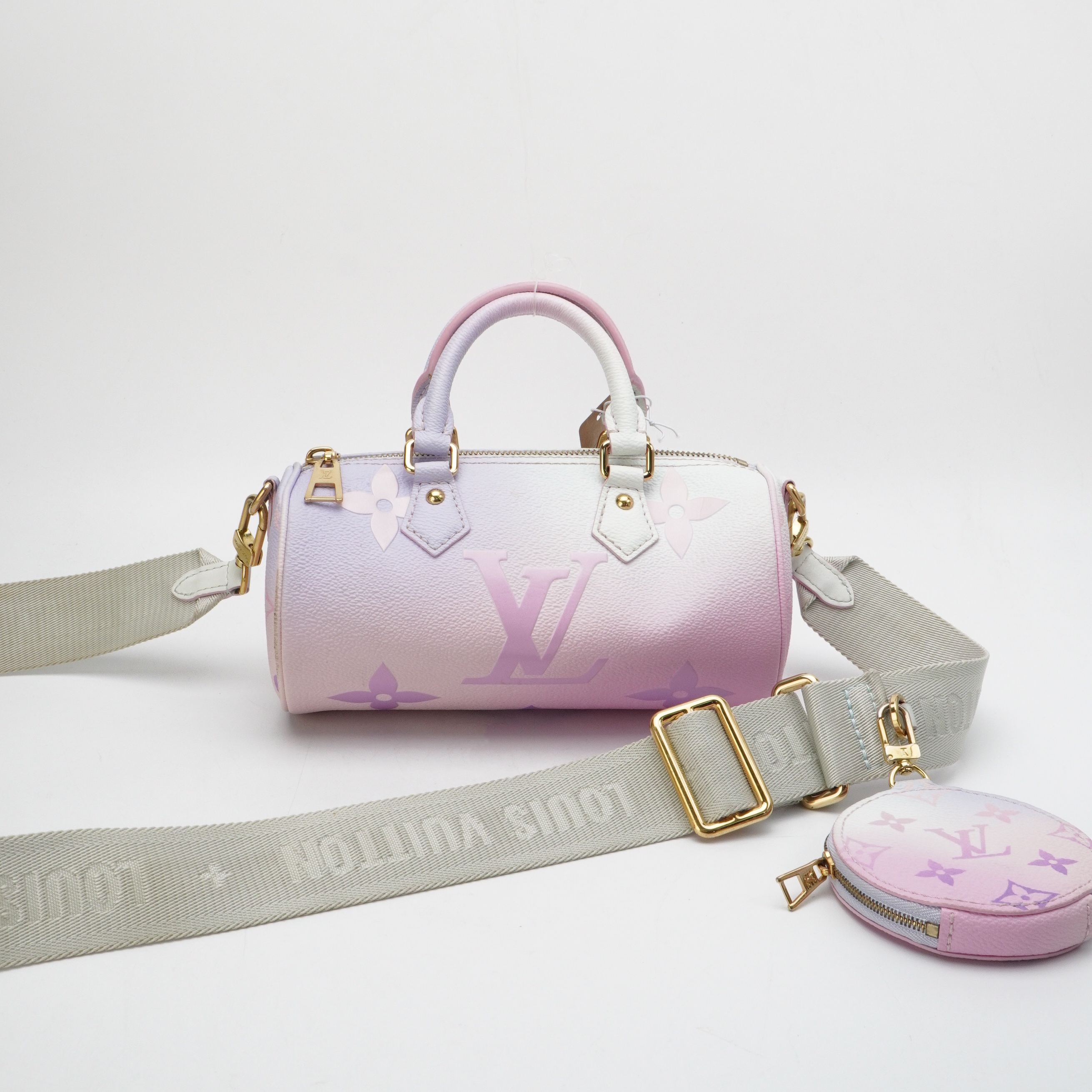 95新 LouisVuitton/路易威登 LV路易威登巴比龙渐变粉蓝 120610