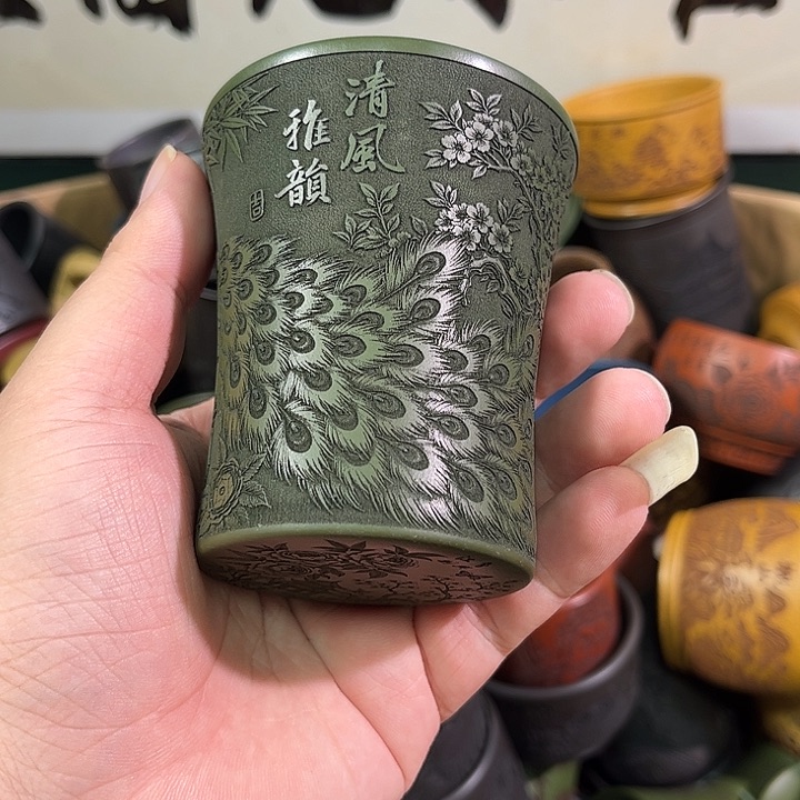 茶杯紫砂全手工紫砂主人杯