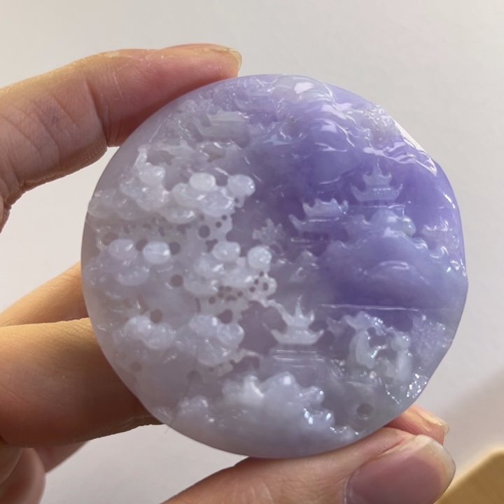 翡翠吊坠(赠链)未镶嵌代编织