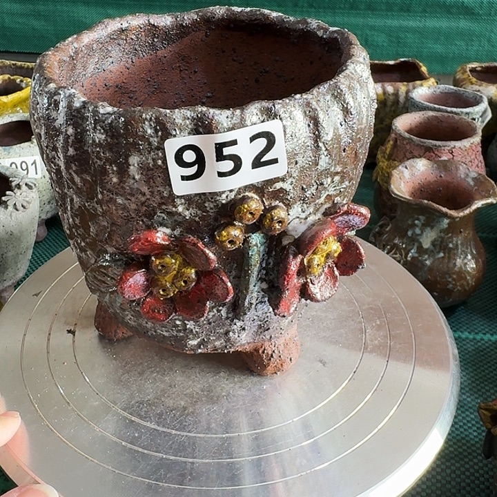 内口12高14粗陶手工制作