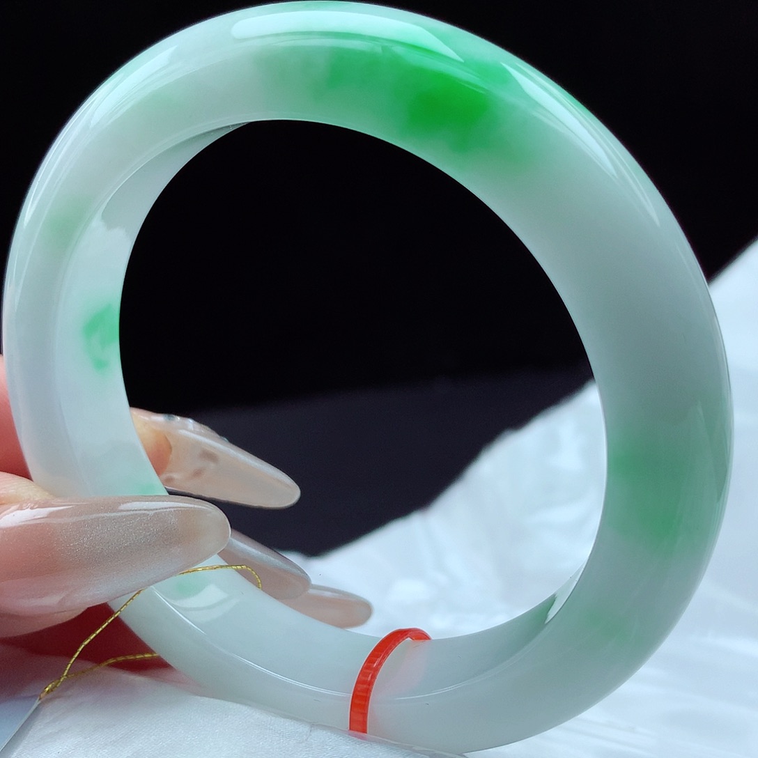 未镶嵌手镯翡翠57圈955