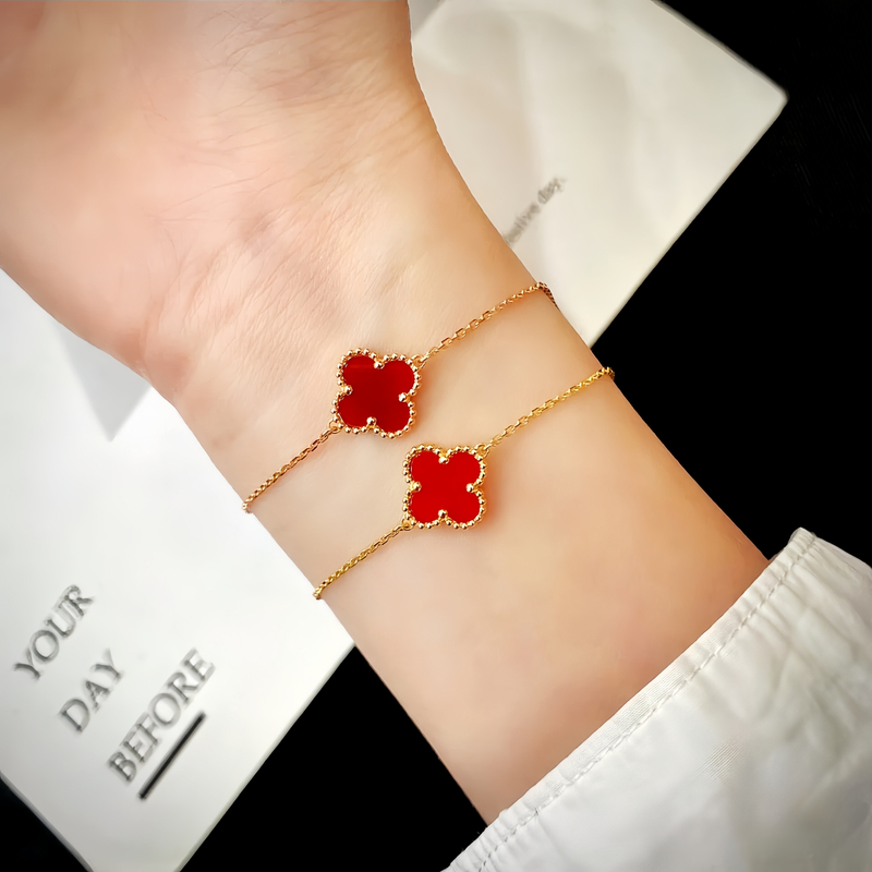 （高9.5mm）18K金单花手链K玫K黄任选多样性发一件金手链