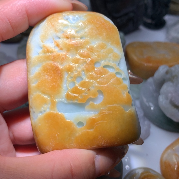 翡翠未镶嵌颈饰保真天然A货翡翠