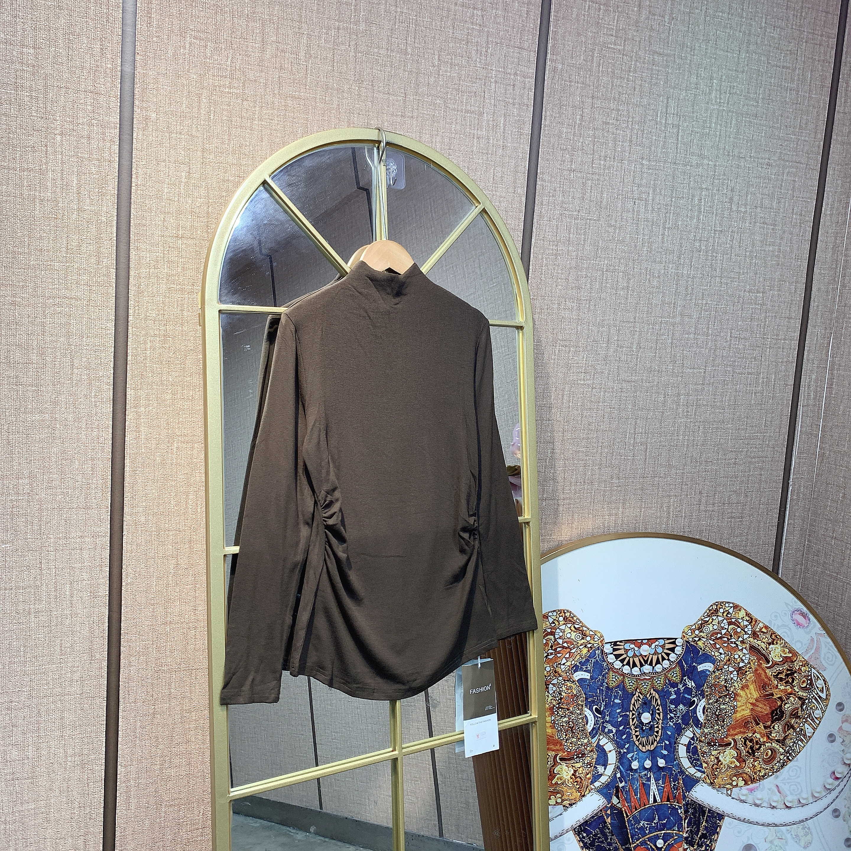 VV031孕妇棕色打底衣M90-120L130XL140XXL150