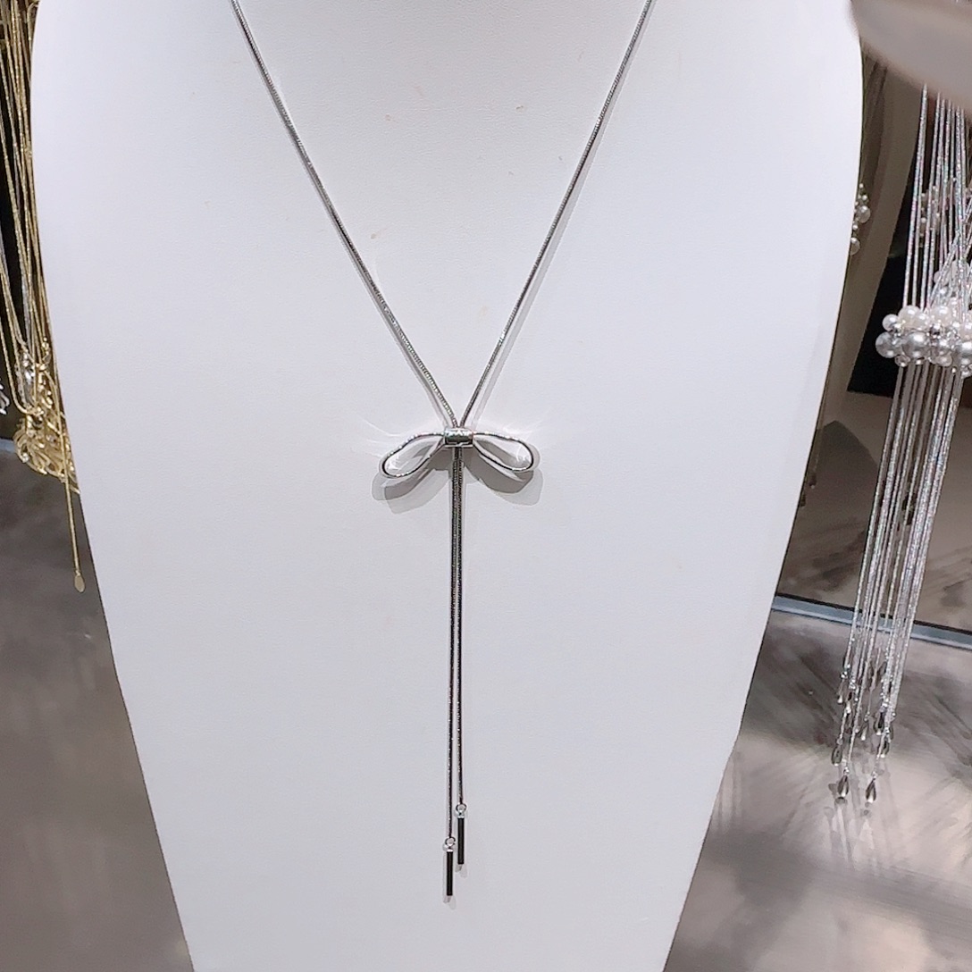 锆石铜合金925银项链