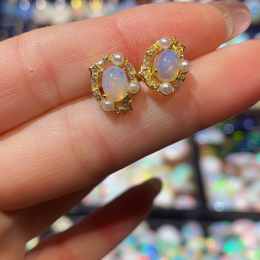 欧泊欧泊耳饰未镶嵌