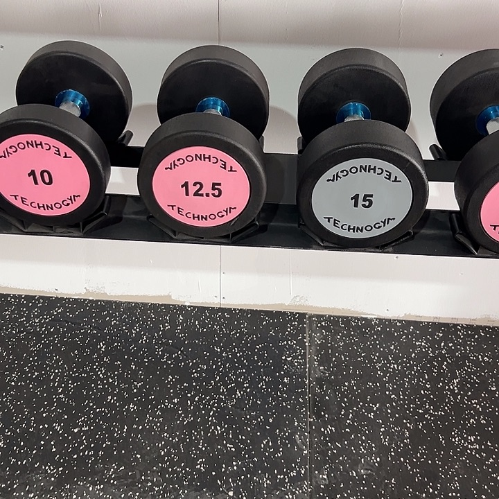 哑铃2.5、7.5、12.5、15、17.5各一对加双层6对哑铃架