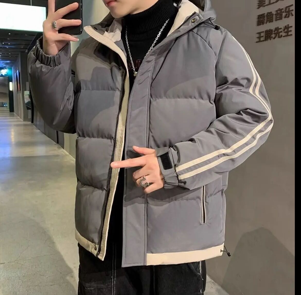 2048男款极寒加厚棉服外套