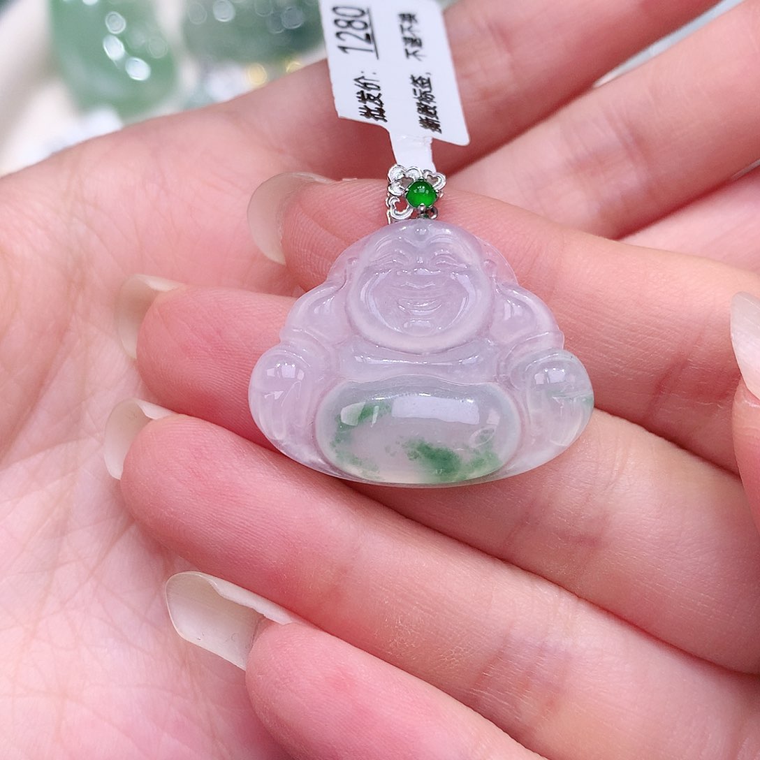 颈饰18K金镶嵌翡翠21.7-27.8-4.3