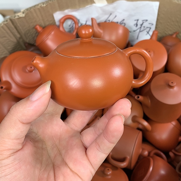 茶壶紫砂原矿朱泥茶壶茶具家用120