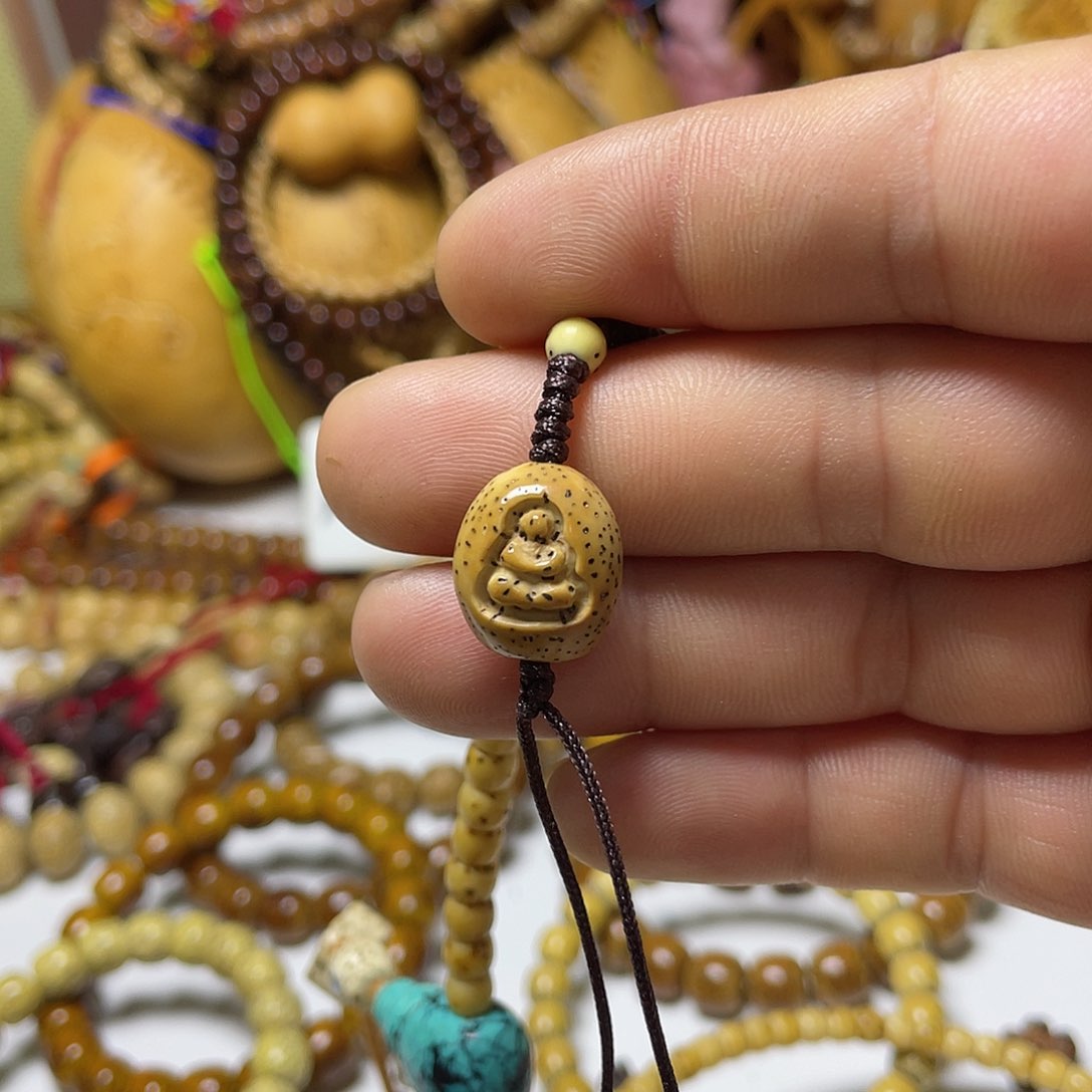 手串星月菩提雕刻无相佛福利