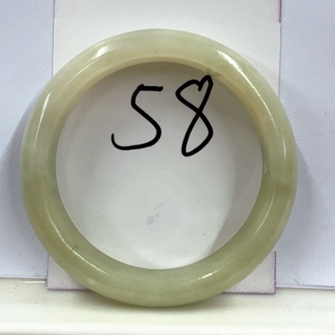 和田玉手镯未镶嵌悟**心