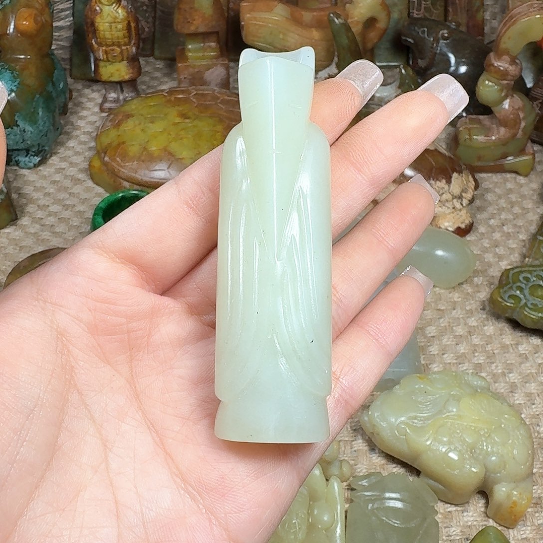 白玉菩提吊坠挂件