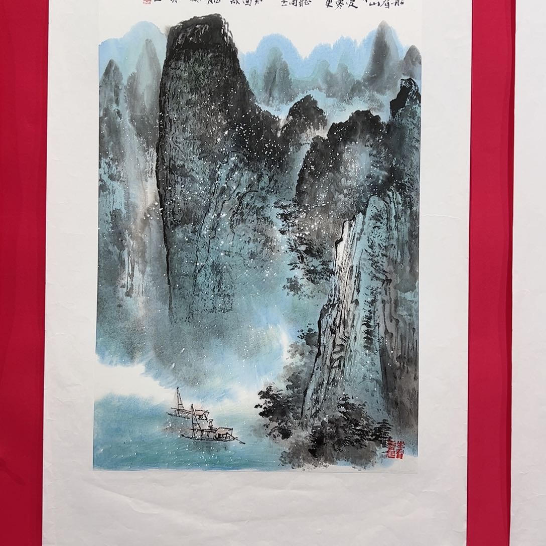 国画宁**乎黄桂明四尺三开精品