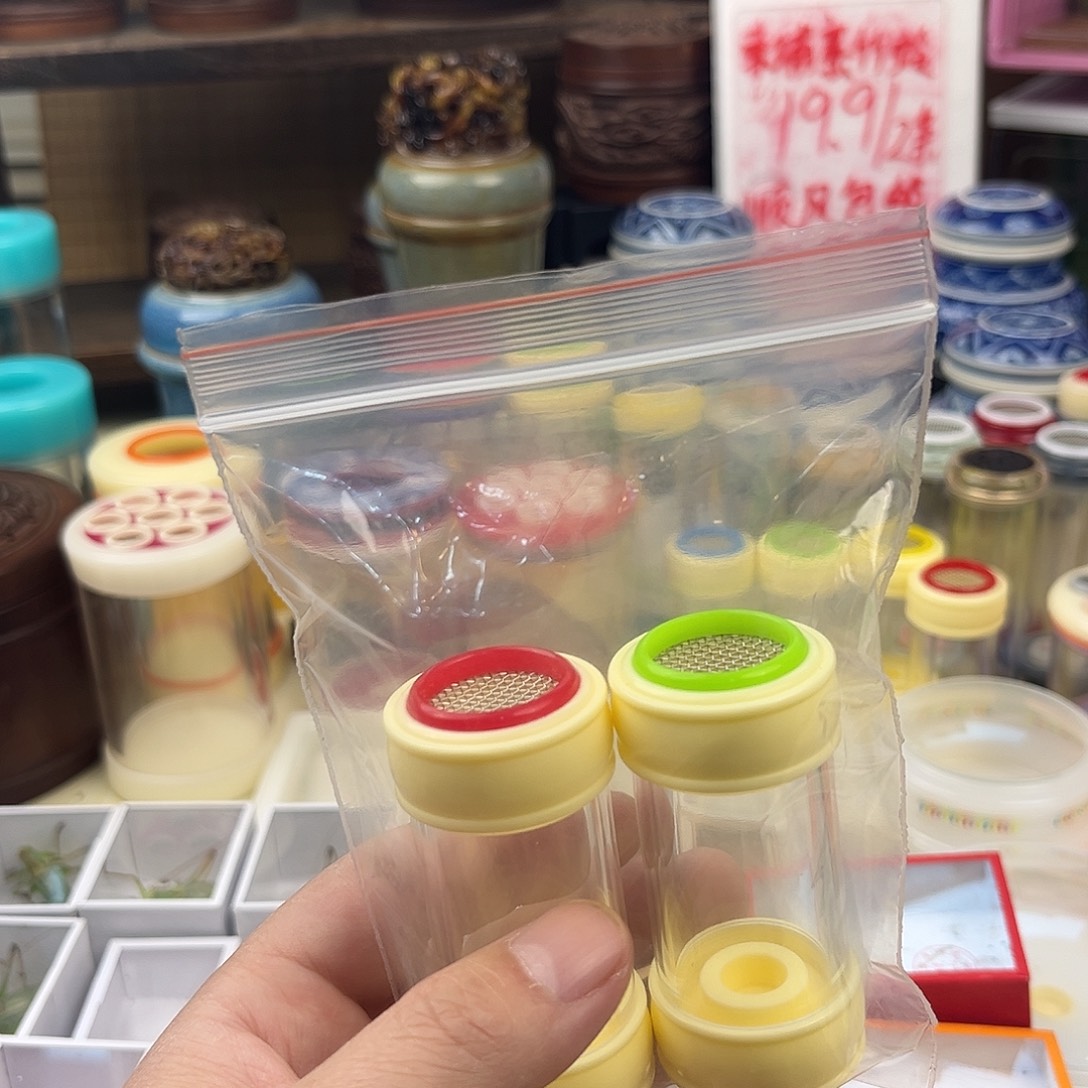 虎****两个掌中宝竹蛉桶