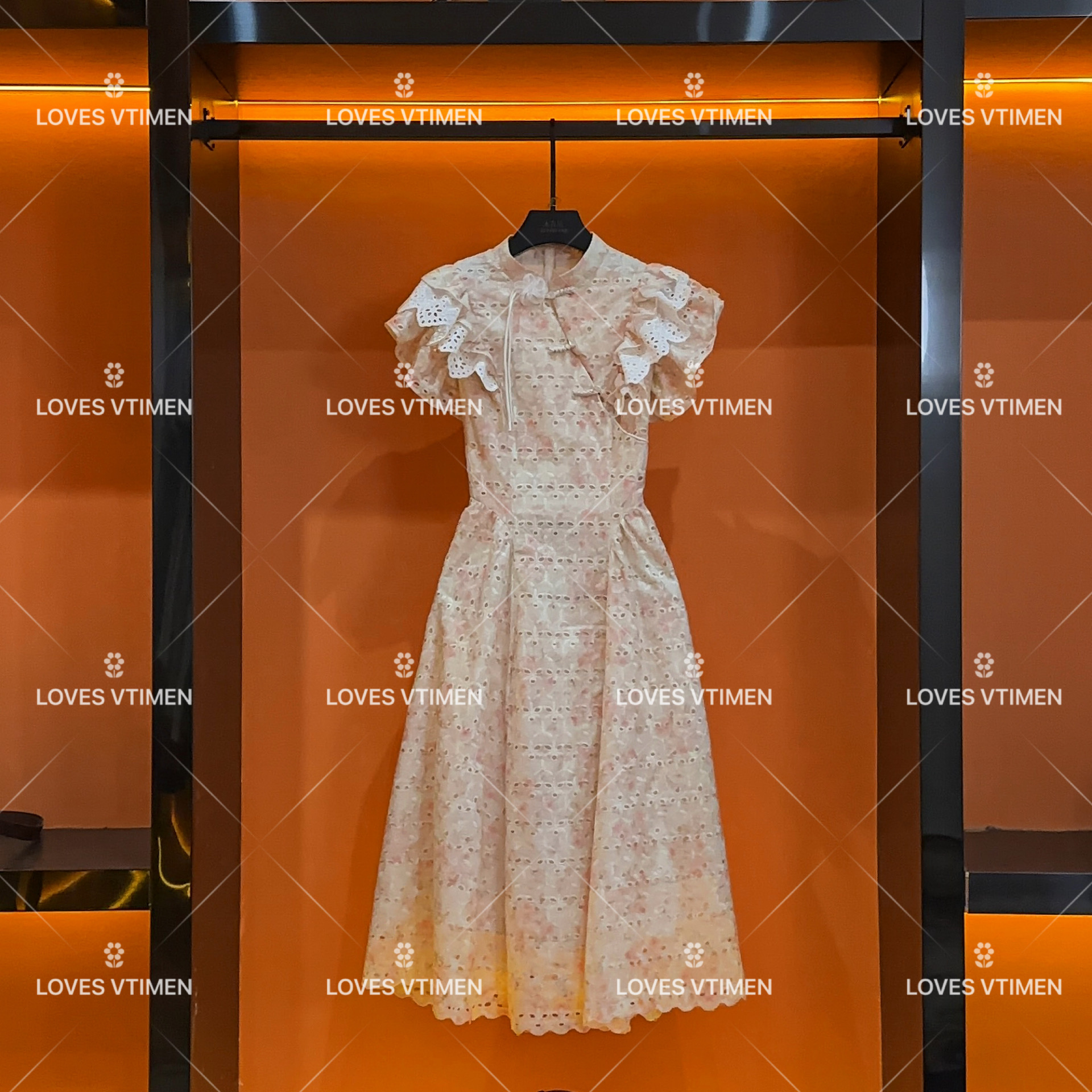 JOJO-高级感重工高级感显瘦无袖连衣裙LOVES-A743