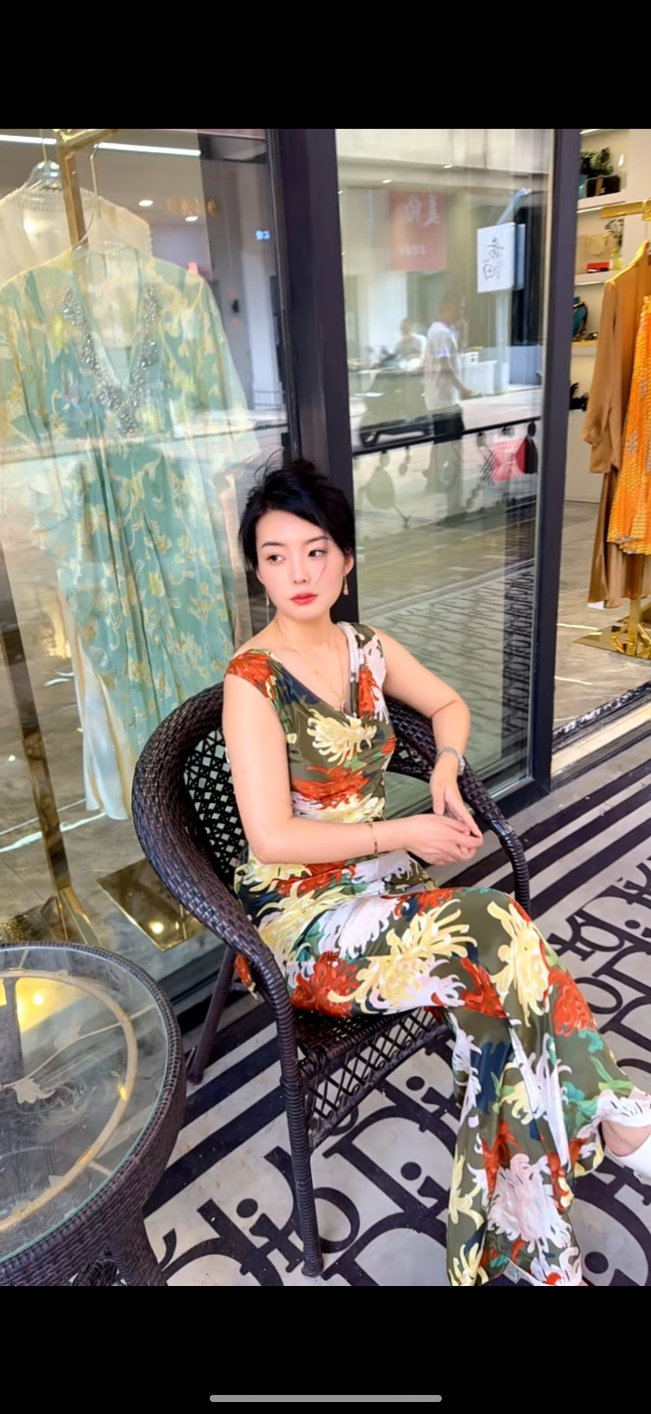 套装夏季新款印花宽松显瘦无袖高级感气质时尚中长款
