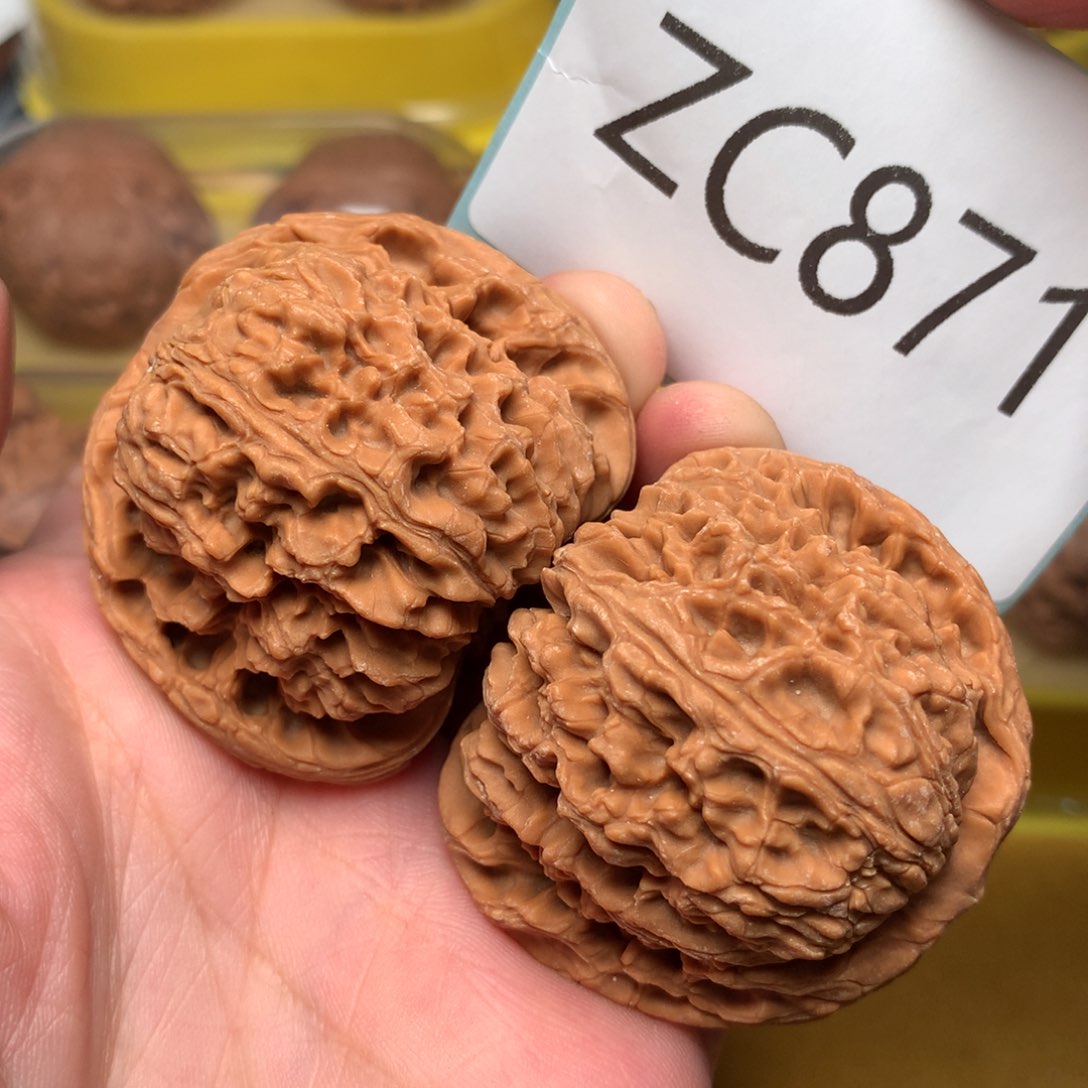 文玩核桃把件毕业粗筋肉球南疆石45