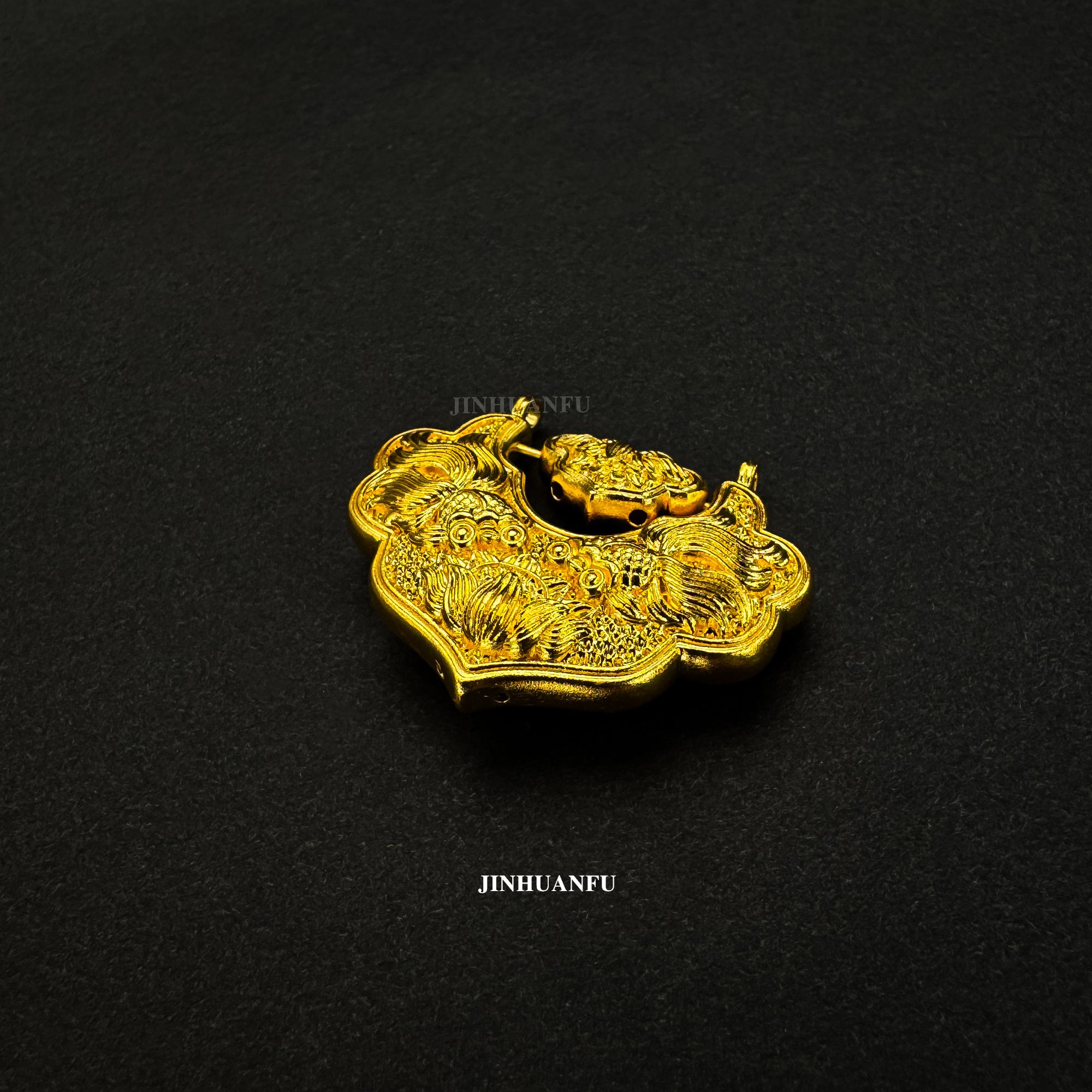 吊坠足银 吊坠足银 足银吊坠 锦鲤锁吊坠 挂坠厚包工艺 时尚手工