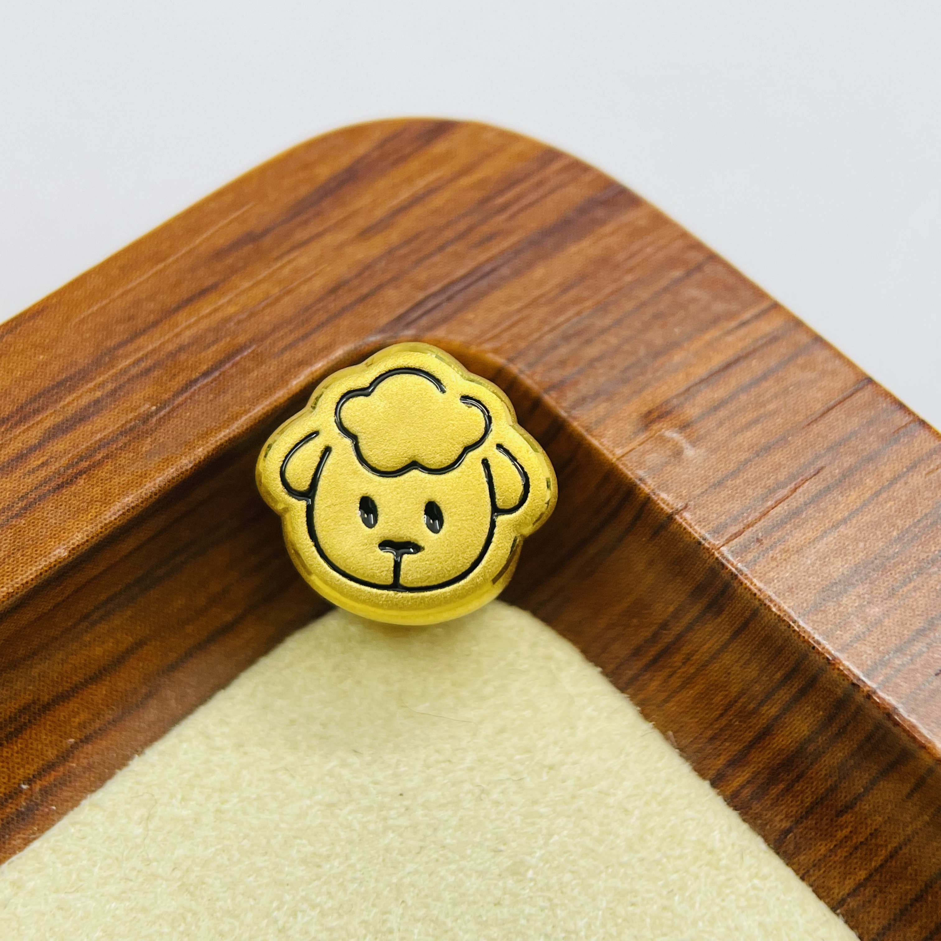 辉通黄金足金999萌趣Q版生肖羊转运珠diy黄金配件DP2575-01210