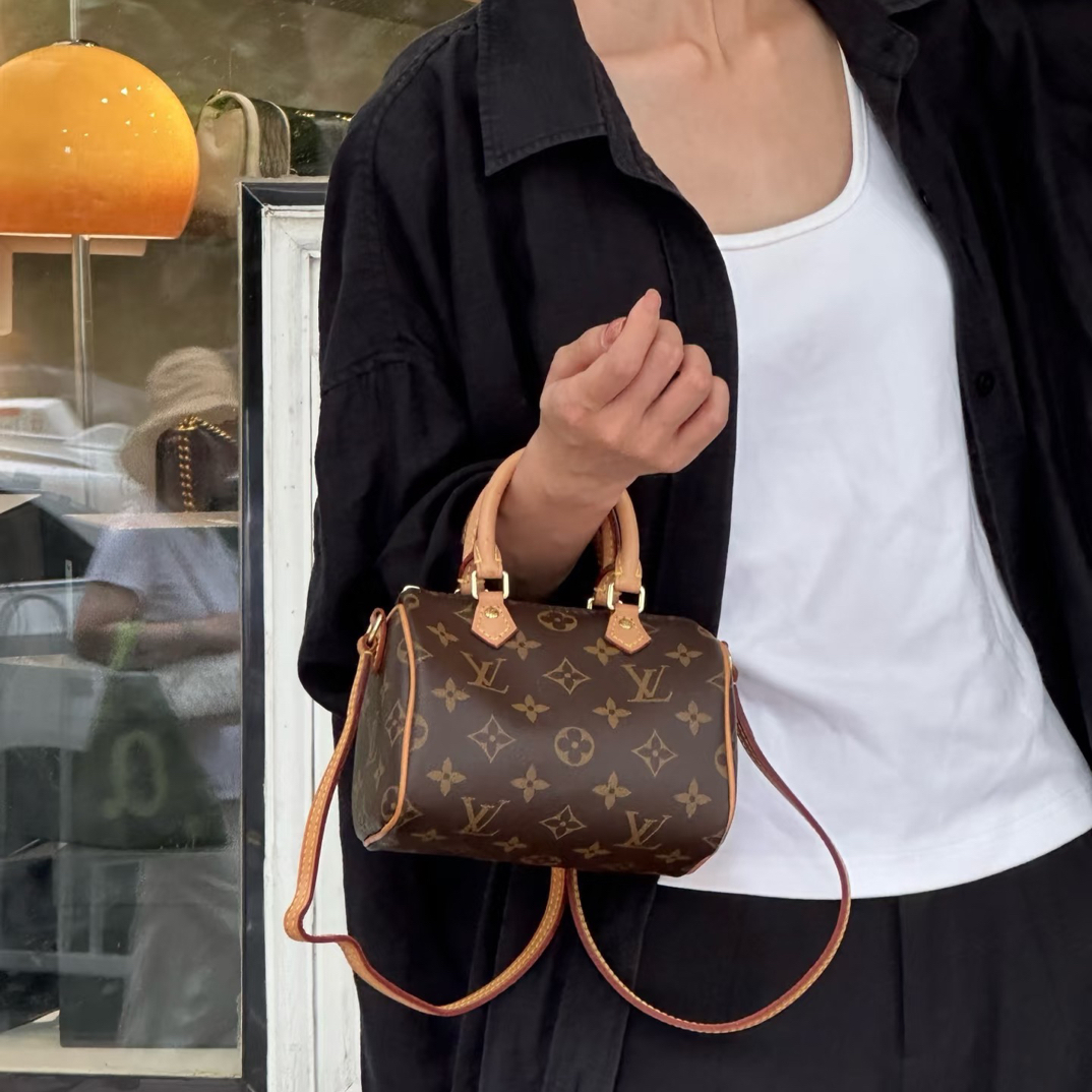 95新 LouisVuitton/路易威登 御古屋/55048/老款sp nano