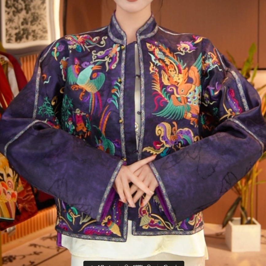 【默】在！仓！苗绣重工刺绣提花外套2025A2188越越