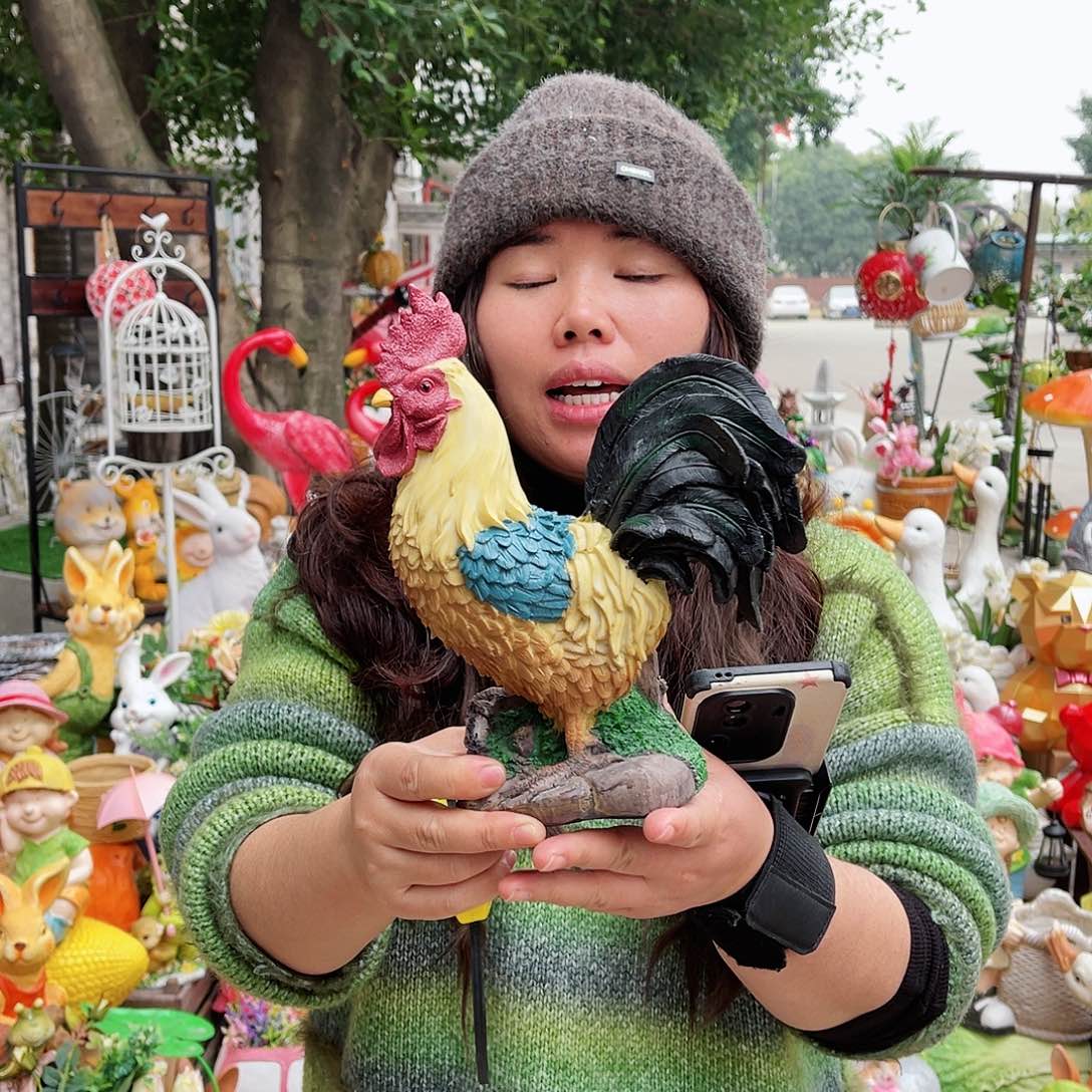 【闪购商品】无铅玻璃花园摆件&000&