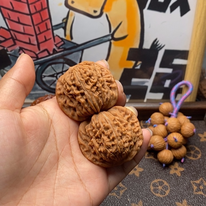 文玩核桃把件四座楼