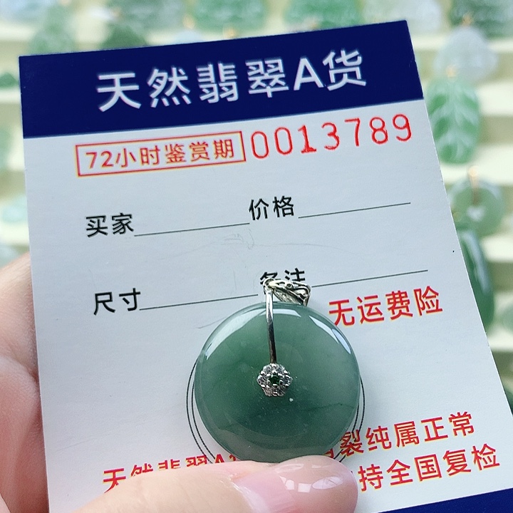 颈饰未镶嵌翡翠吊