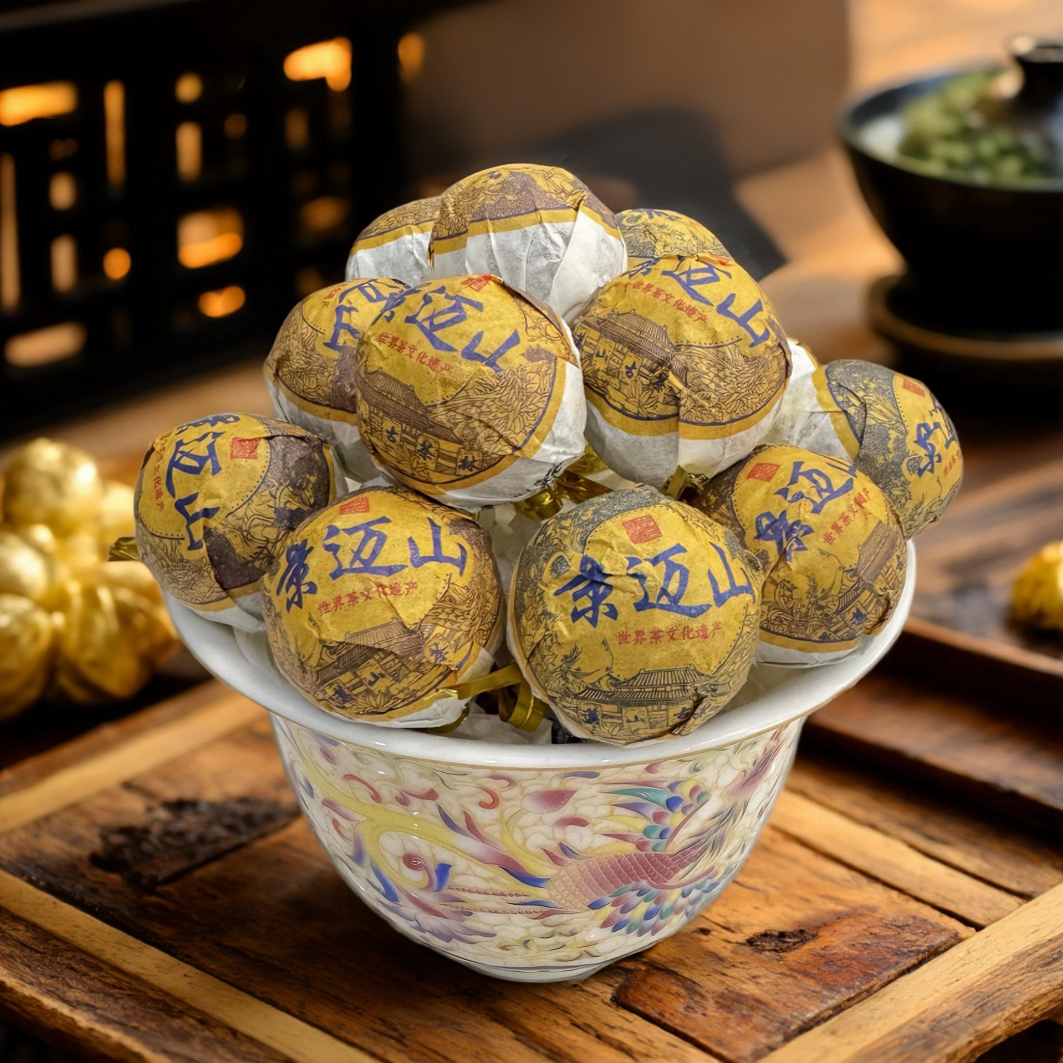 10颗装景迈山黄金叶龙珠春茶古树超甜