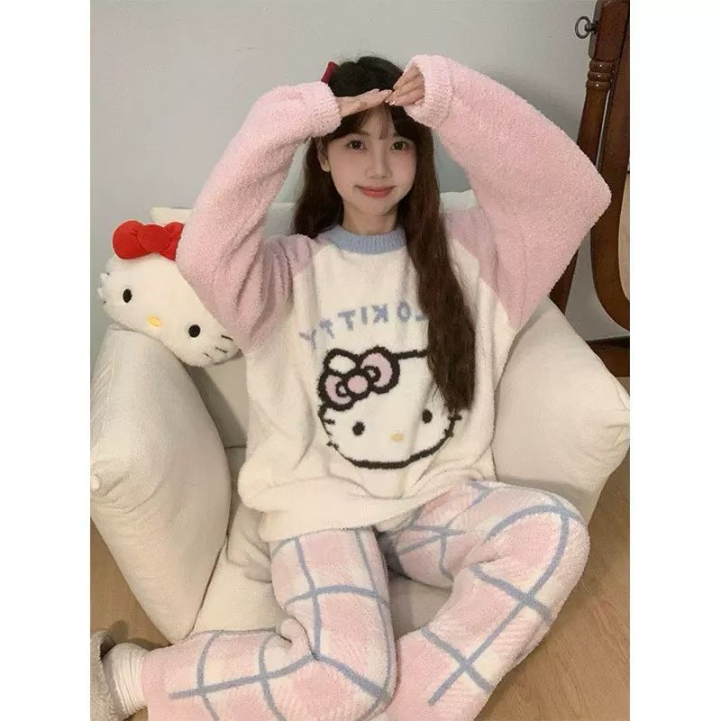 [101-140]软糯保暖半边绒家居服睡衣外穿