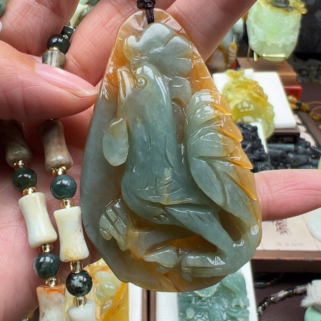 岫玉未镶嵌挂件挂件