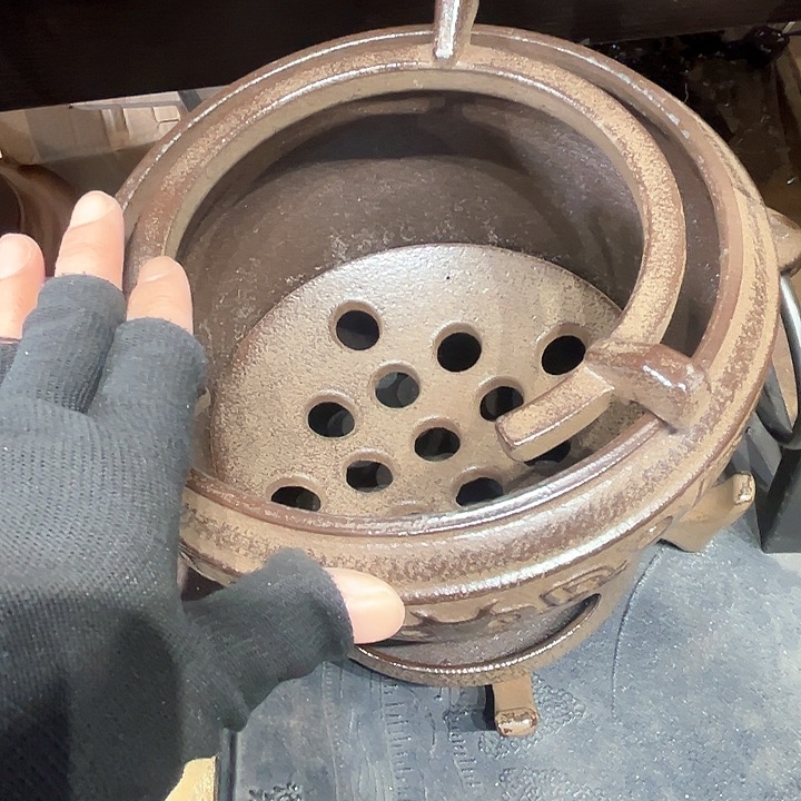 蜜安罐瓷香炉罐茶则舟*横