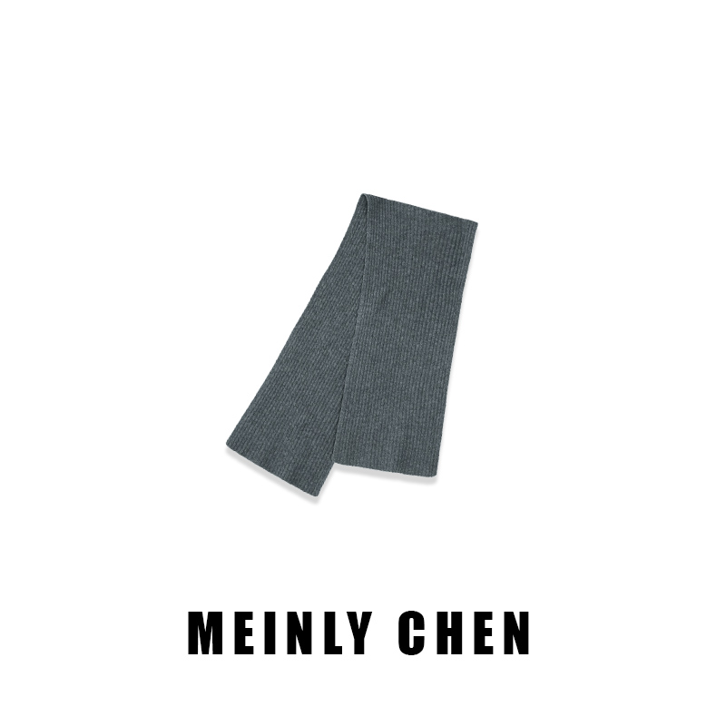 【MEINLY  CHEN】高端设计师款时尚百搭保暖纯色秋冬围巾24083