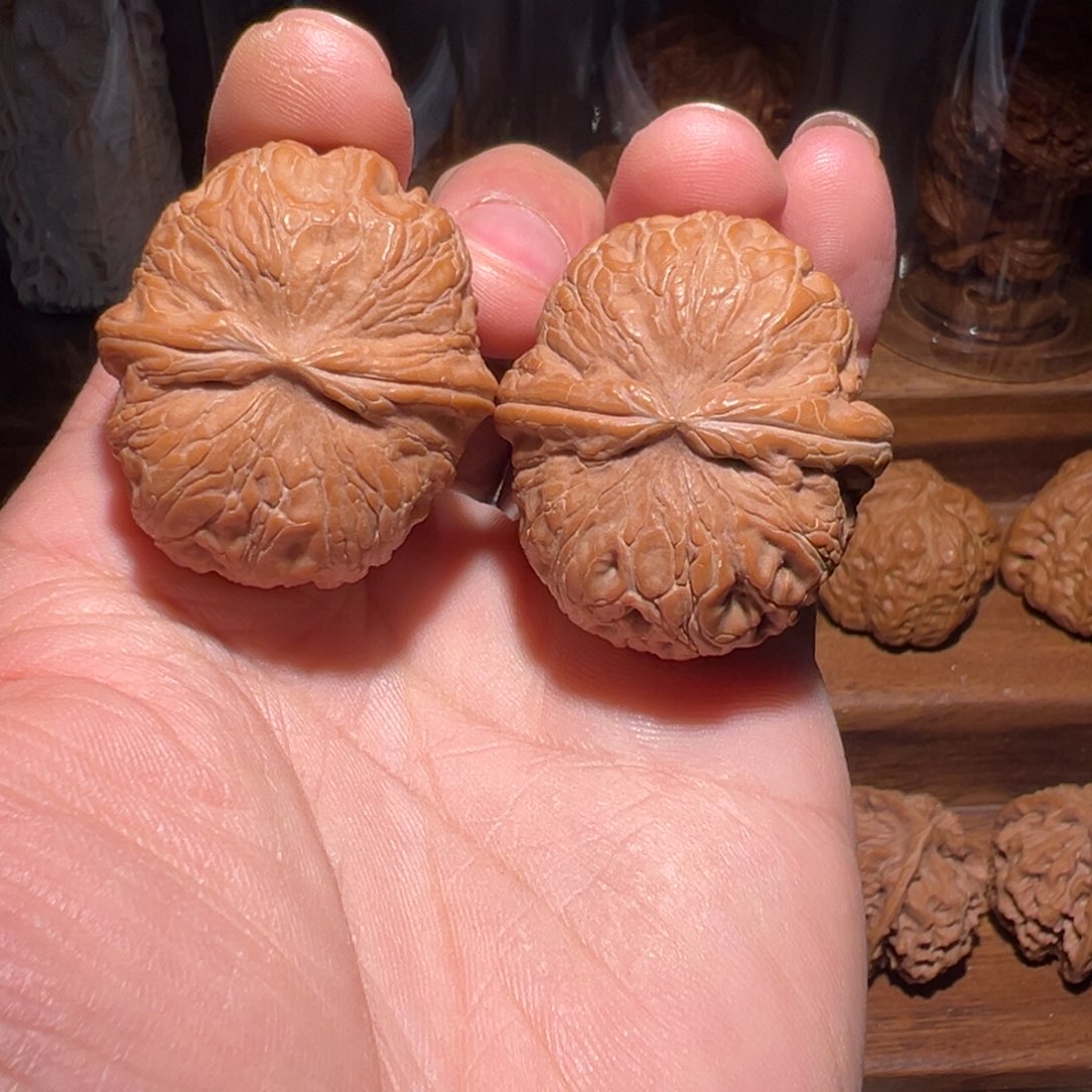 阿***木文玩核桃把件39尺全品元宝