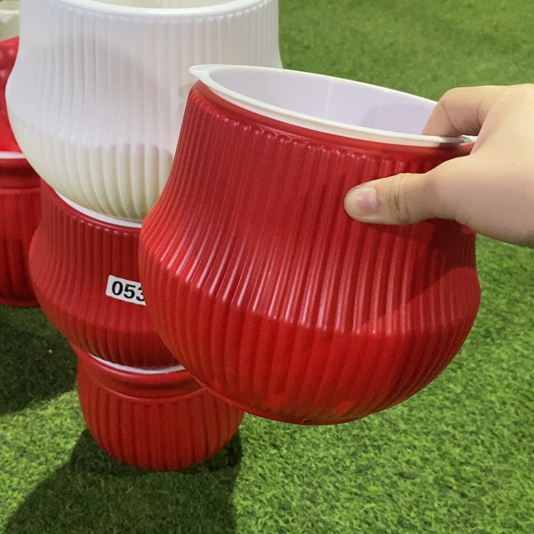 145口径红色宝塔盆1个