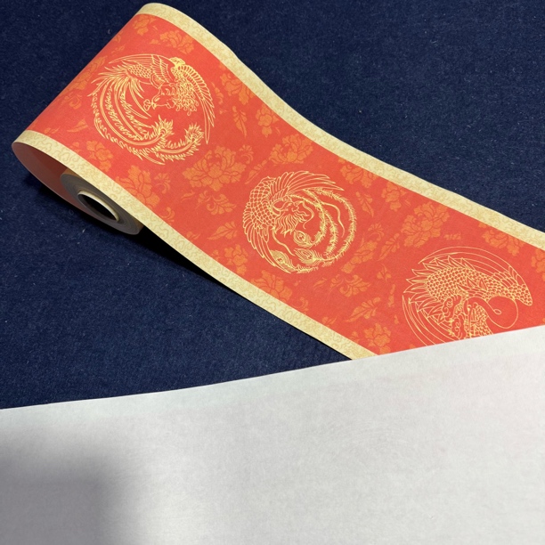 【升级纳米迷你凤舞对联】大风堂纳米半生熟毛笔书法作品纸