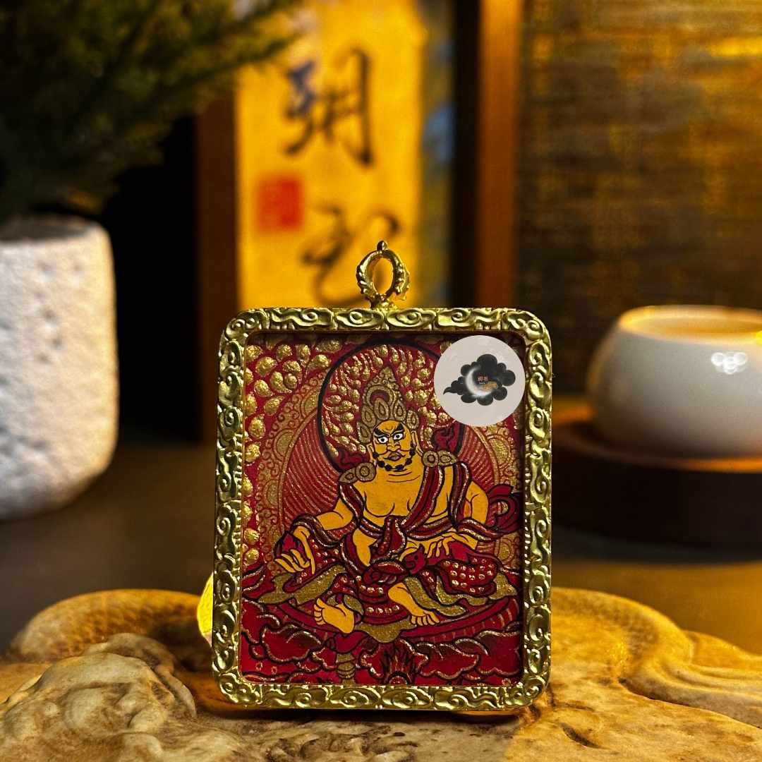 黄财神纯手绘纯矿物质颜料-玥书手绘