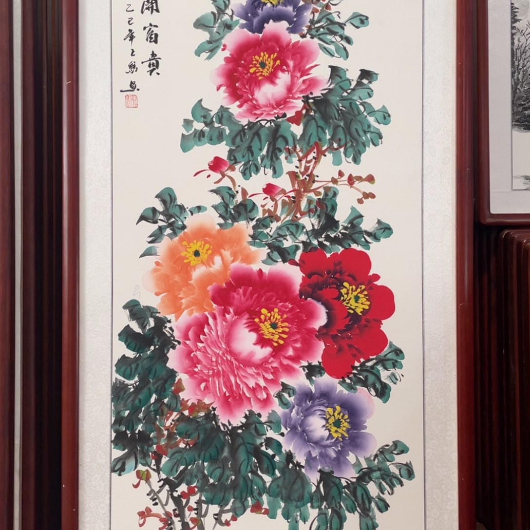 国画带框尺寸63*123厘米