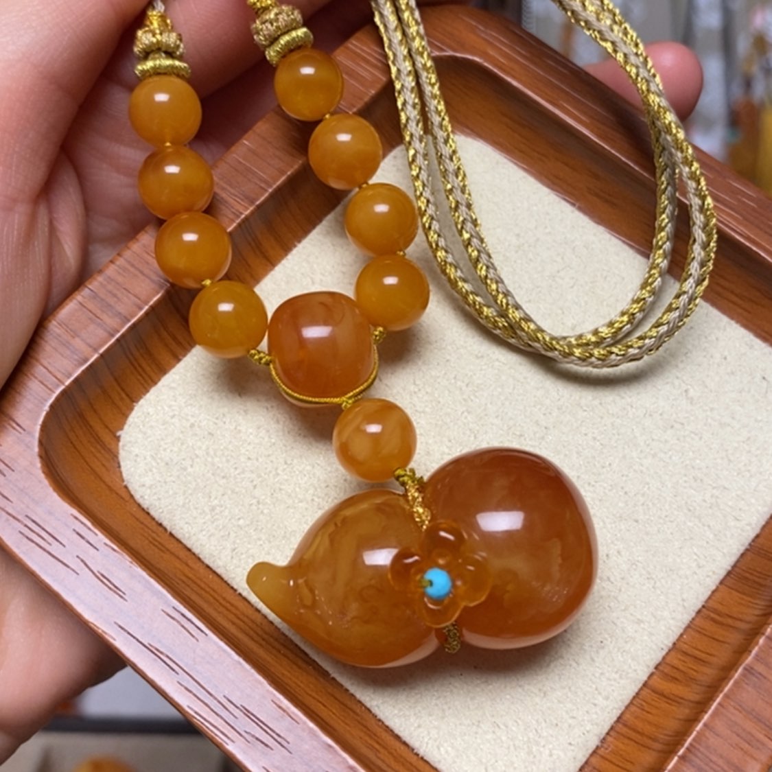 【闪购商品】蜜蜡颈饰未镶嵌项链