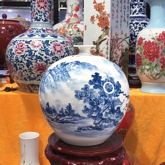 摆件景德镇陶瓷花瓶摆件