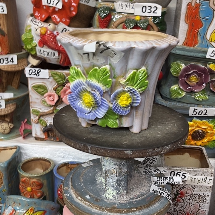 粗陶材质多肉花盆