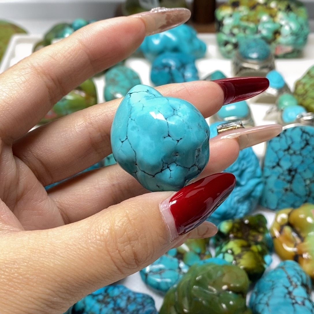 有***认高瓷精品天空蓝随型L